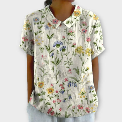 Karin | Vintage Katoenen Shirt