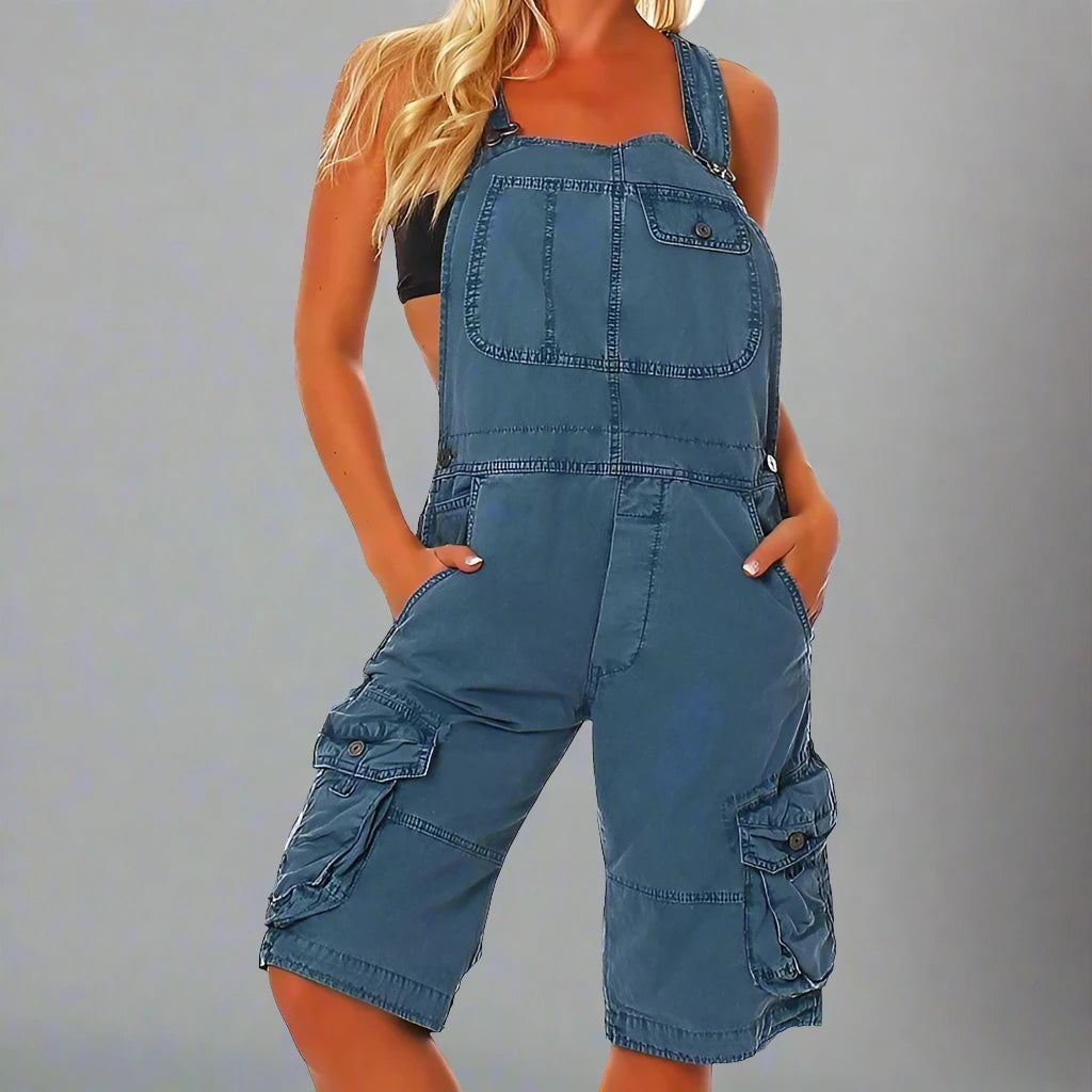 Fleur | Denim Overalls